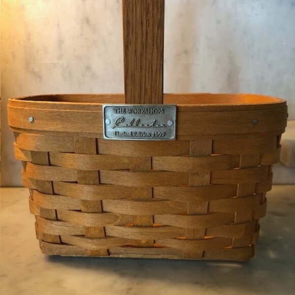 HENN Collector's Society 1997 Limited Edition Mini Shopper Fruitwood Bas… - Picture 3 of 14